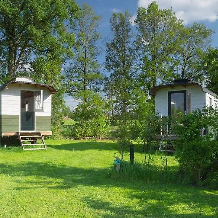 B&B Pipowagen "Het Wellnesst" Op Wellness Camping En B&B Stoltenborg Meddo 외부 사진