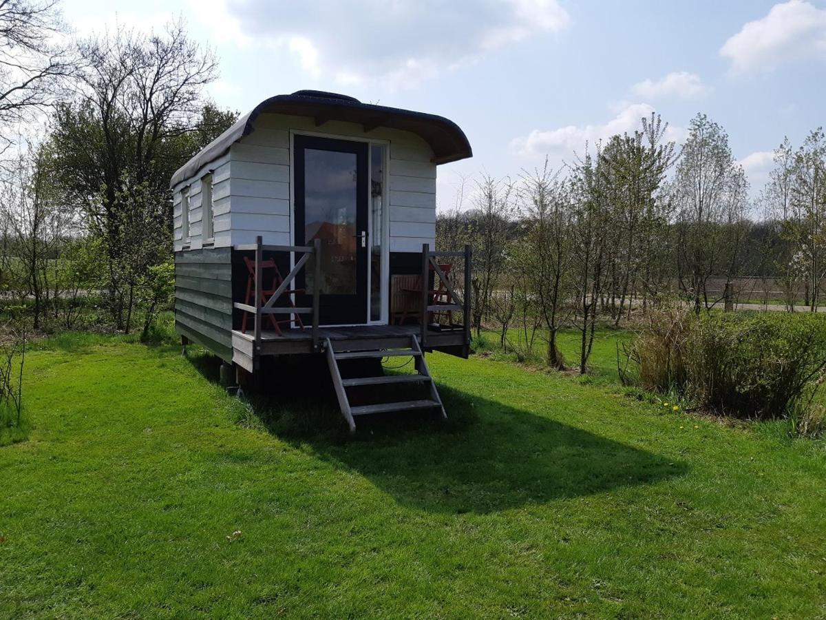 B&B Pipowagen "Het Wellnesst" Op Wellness Camping En B&B Stoltenborg Meddo 외부 사진