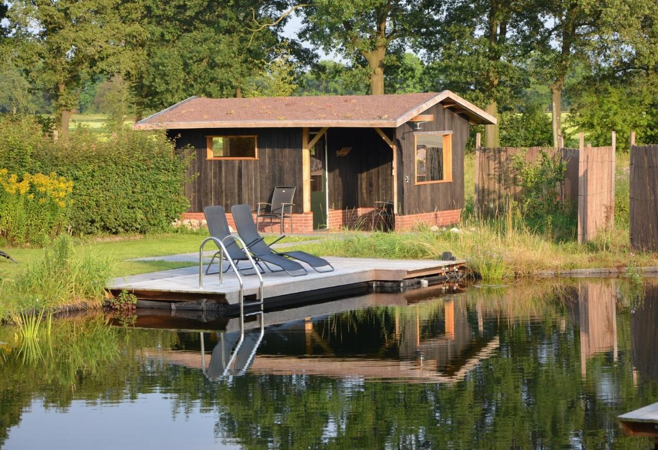 B&B Pipowagen "Het Wellnesst" Op Wellness Camping En B&B Stoltenborg Meddo 외부 사진